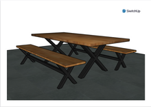 Load image into Gallery viewer, Dining Benches - Kiaat
